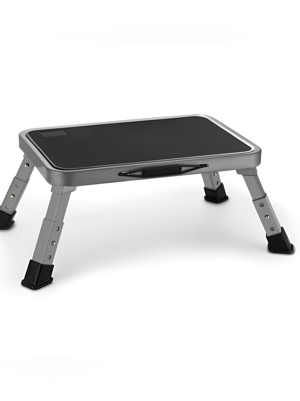 Foldable Step Stool, Adjustable Step Stool With A Non-Slip Platform